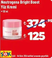 NEUTROGENA BRİGHT BOOST YÜZ KREMİ 50 ML